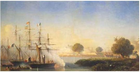Tàu chiến Pháp-Tây Ban Nha đổ bộ vào Sài Gòn năm 1859